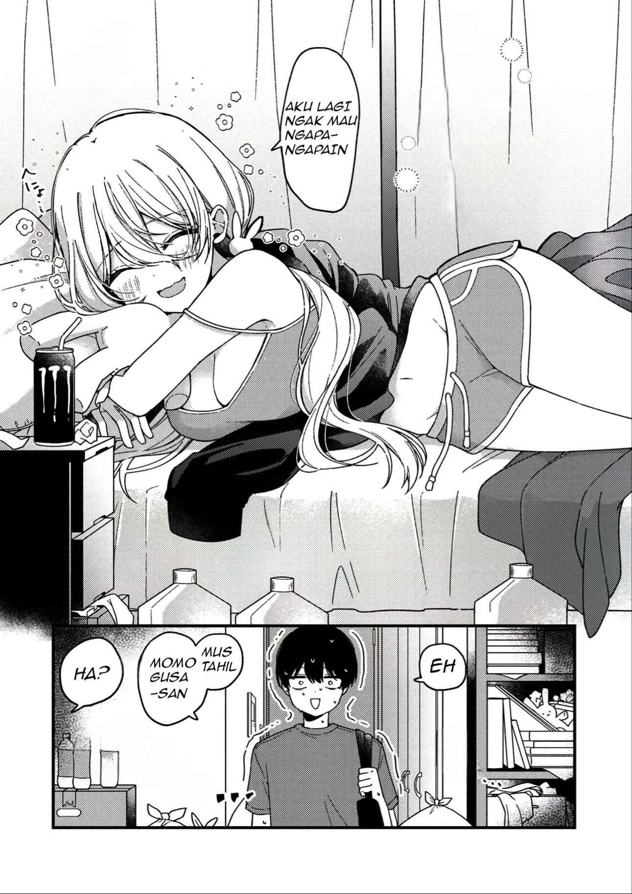 Momogusa-san ga Monogusa Sugiru!! Saya Akhirnya Mengunjungi Kamar Seorang Gadis Cantik yang Super Malas 第4页