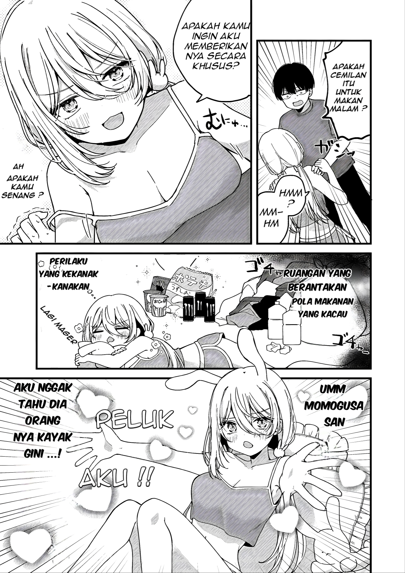 Momogusa-san ga Monogusa Sugiru!! Saya Akhirnya Mengunjungi Kamar Seorang Gadis Cantik yang Super Malas 第9页