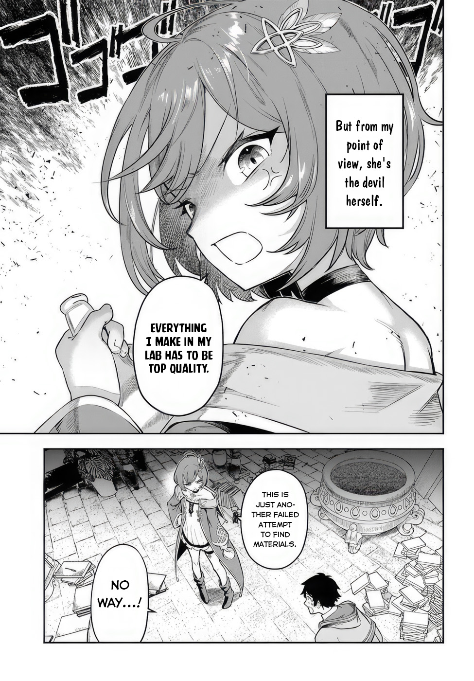 Ore Igai Dare mo Saishu Dekinai Sozai na no ni "Sozai Saishuritsu ga Hikui" to Pawahara suru Osananajimi Renkinjutsushi to Zetsuen shita Senzoku Madoushi, Henkyou no Machi de Slow Life wo Okuritai. 第4页