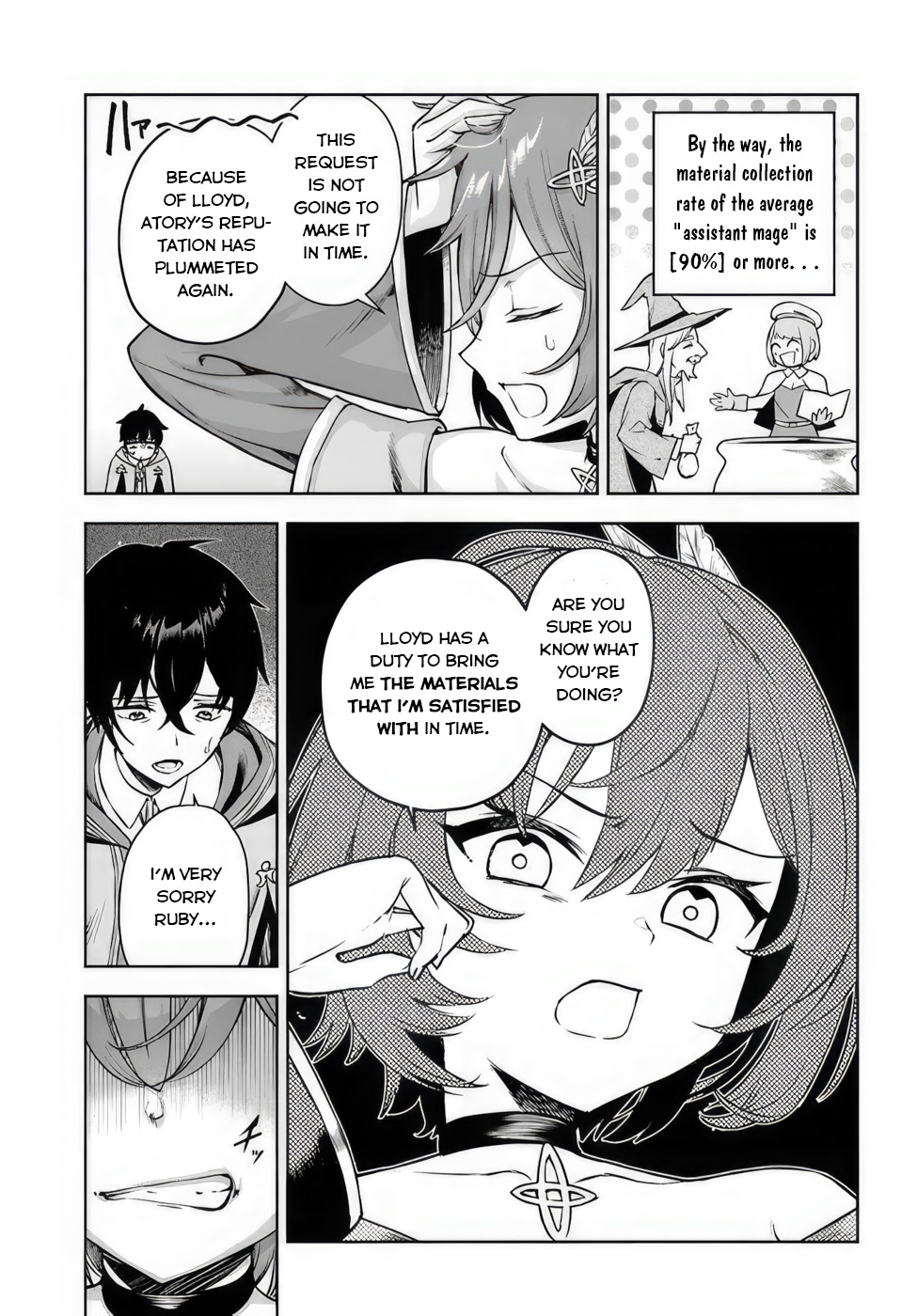 Ore Igai Dare mo Saishu Dekinai Sozai na no ni "Sozai Saishuritsu ga Hikui" to Pawahara suru Osananajimi Renkinjutsushi to Zetsuen shita Senzoku Madoushi, Henkyou no Machi de Slow Life wo Okuritai. 第6页