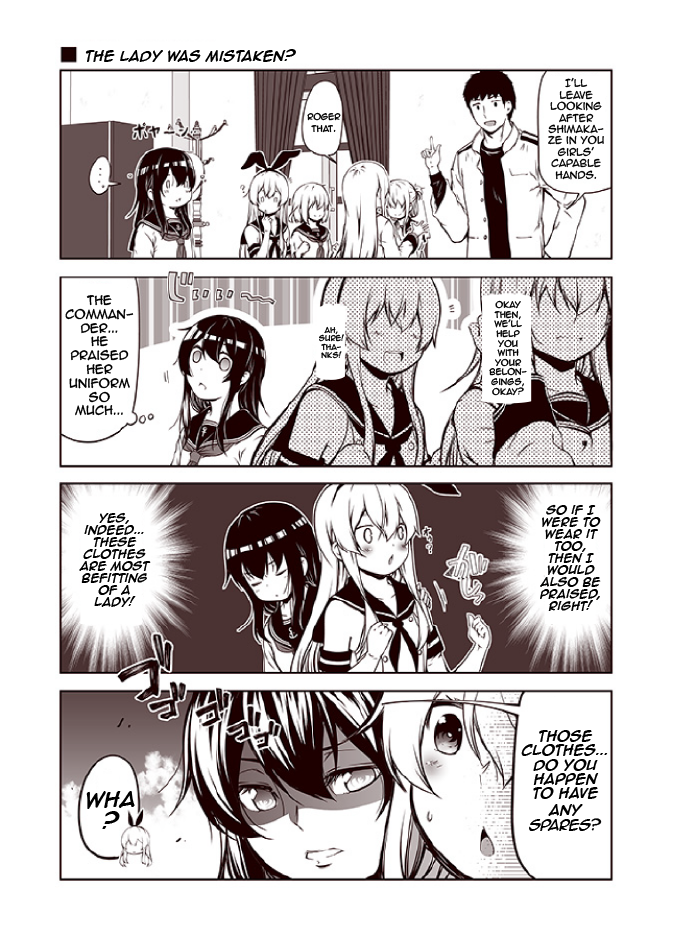 Kantai Collection - Destroyer Shimakaze's XX (Doujinshi) The lady was mistaken? 第1页